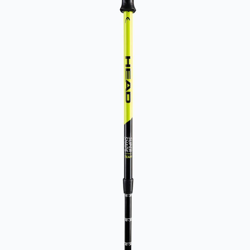 Kije narciarskie dziecięce HEAD Supershape Team Adjustable Jr black/yellow 2