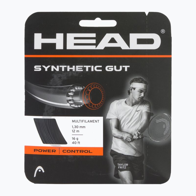 Naciąg tenisowy HEAD Synthetic Gut 12 m black