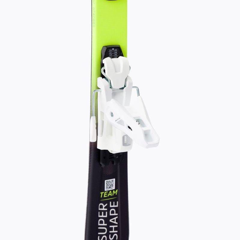 Narty zjazdowe dziecięce HEAD Supershape Team Easy Jrs + wiązania Jrs 4.5 black/yellow/white 6