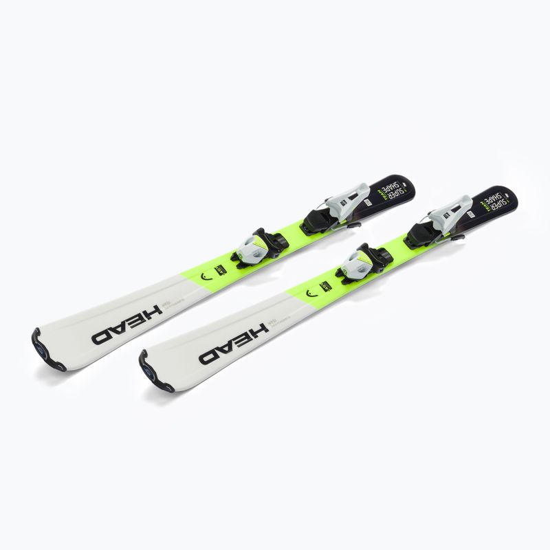 Narty zjazdowe dziecięce HEAD Supershape Team Easy Jrs + wiązania Jrs 7.5 black/yellow/white 4