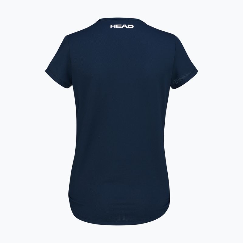 Koszulka tenisowa damska HEAD Tie-Break W dark blue/print vision 2