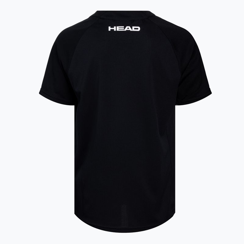 Koszulka tenisowa dziecięca HEAD Topspin Jr black/print vision 2