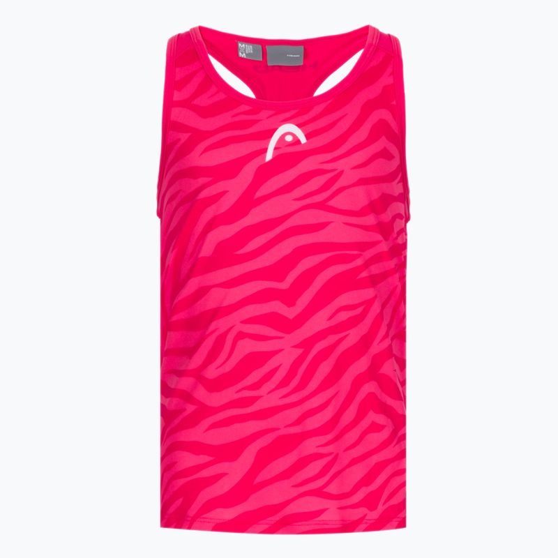 Koszulka tenisowa dziecięca HEAD Agility Koszulka W magenta/print vision