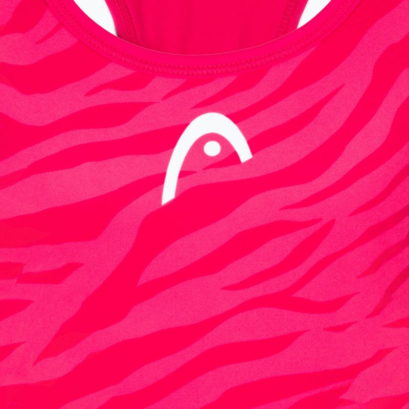 Koszulka tenisowa dziecięca HEAD Agility W magenta/print vision 3