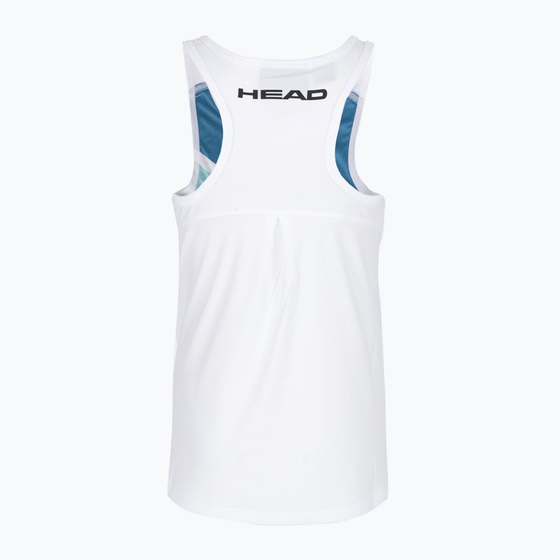 Koszulka tenisowa dziecięca HEAD Agility Koszulka W print perf/nile green 2