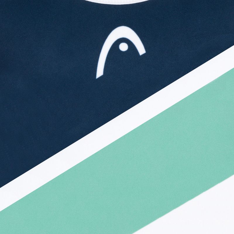 Koszulka tenisowa dziecięca HEAD Agility W print perf/nile green 3