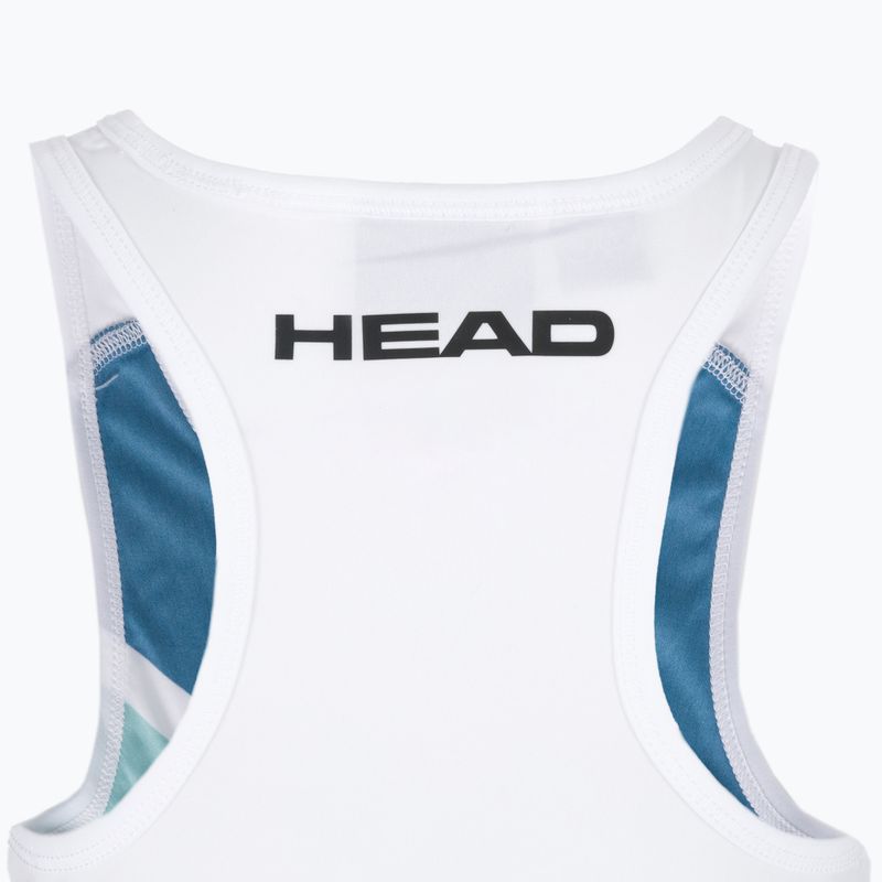 Koszulka tenisowa dziecięca HEAD Agility W print perf/nile green 4