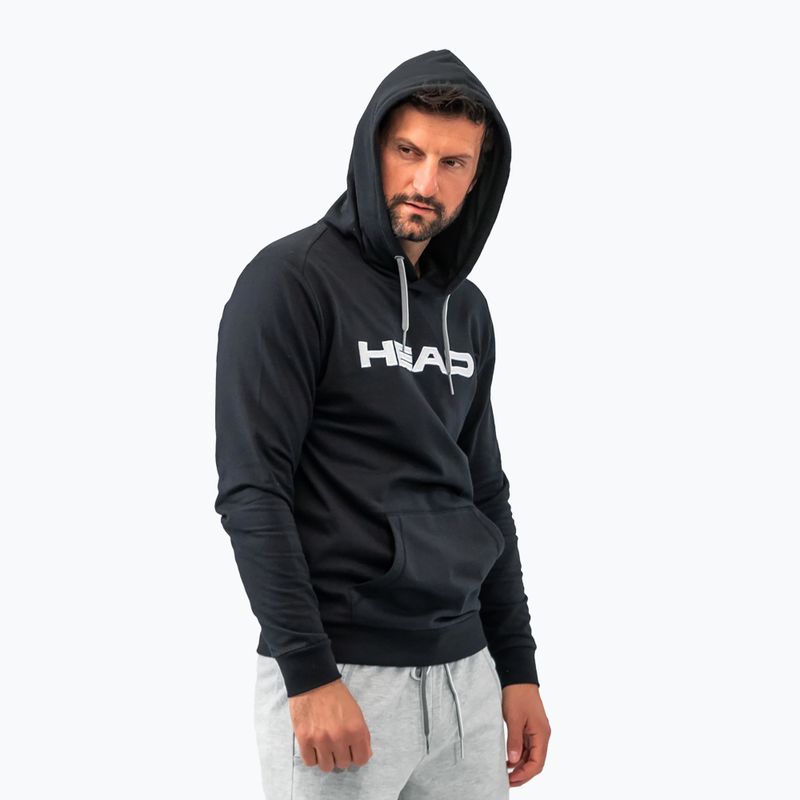 Bluza tenisowa męska HEAD Club Byron Hoodie black