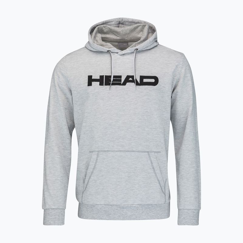 Bluza tenisowa męska HEAD Club Byron Hoodie grey/melange