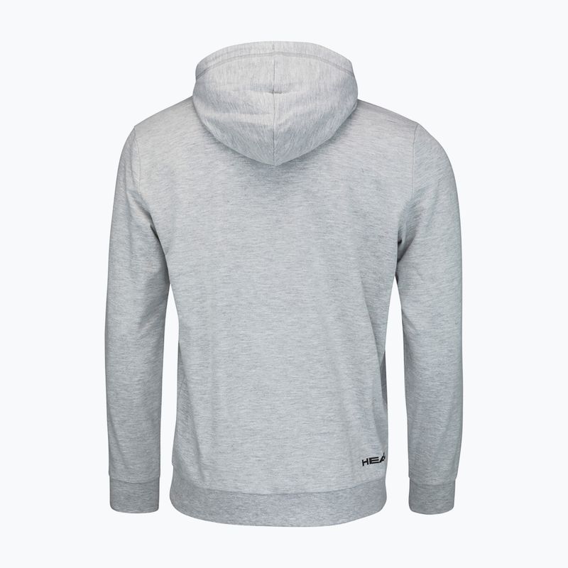 Bluza tenisowa męska HEAD Club Byron Hoodie grey/melange 2
