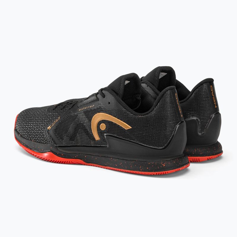 Buty do tenisa HEAD Sprint Pro 3.5 SF Clay black/orange 3