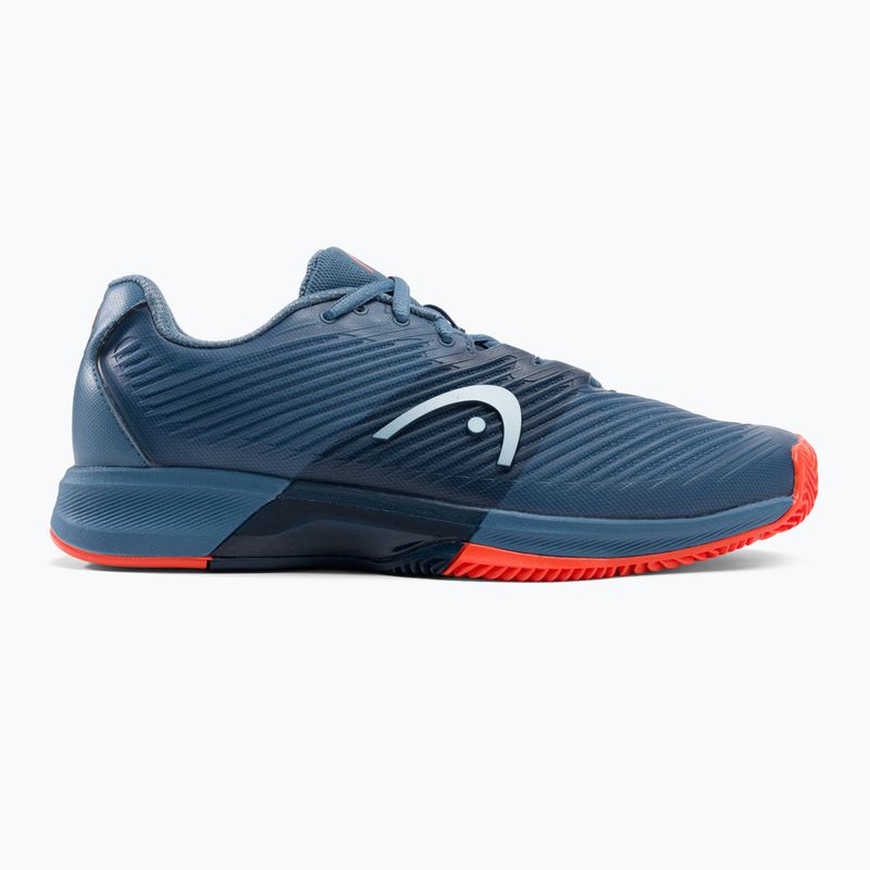Buty do tenisa męskie HEAD Revolt Pro 4.0 Clay bluestone/orange 2