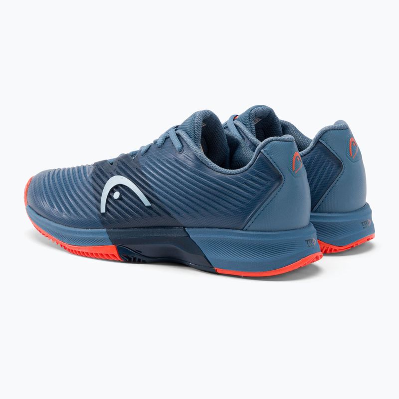 Buty do tenisa męskie HEAD Revolt Pro 4.0 Clay bluestone/orange 3