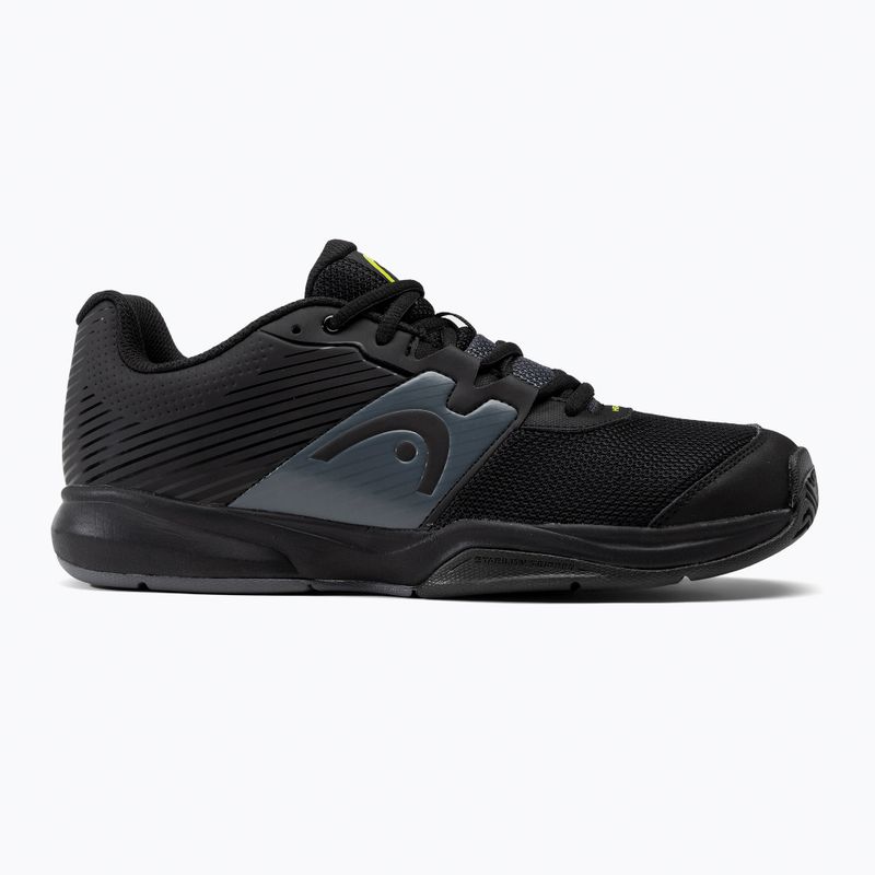 Buty do tenisa męskie HEAD Revolt Court black/grey 2