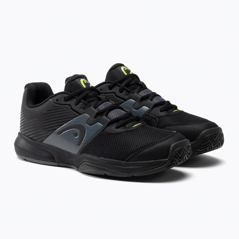Buty do tenisa męskie HEAD Revolt Court black/grey 5