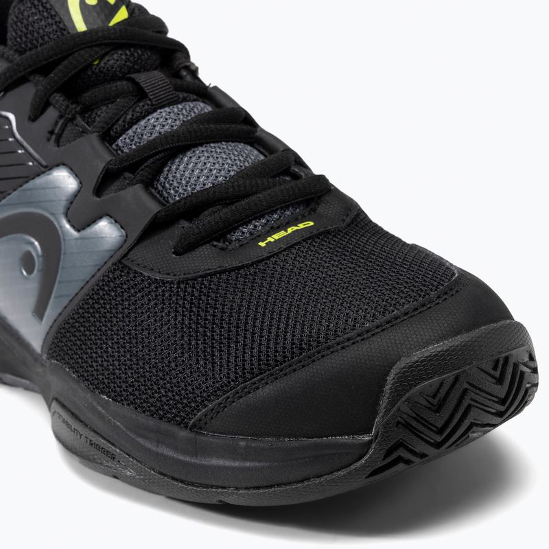 Buty do tenisa męskie HEAD Revolt Court black/grey 7