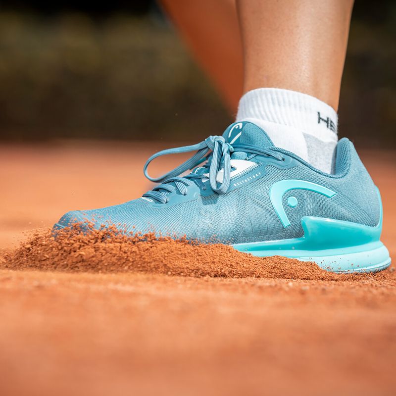 Buty do tenisa damskie HEAD Sprint Pro 3.5 Clay bluestone/teal 10