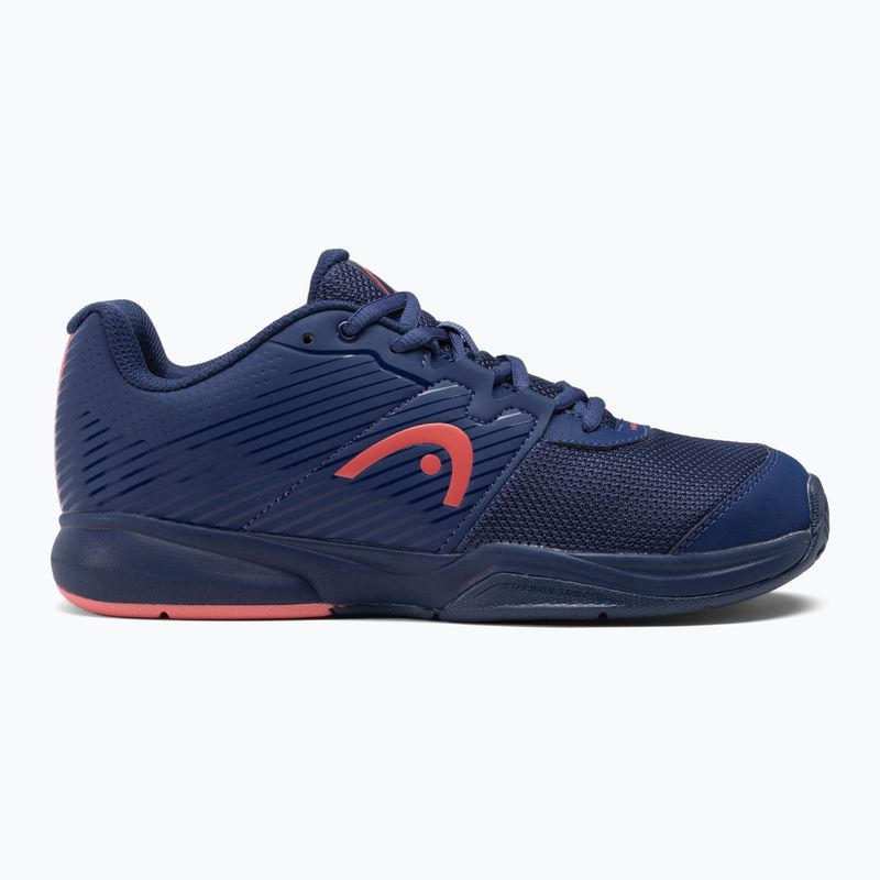 Buty do tenisa damskie HEAD Revolt Court W dark blue/coral 2