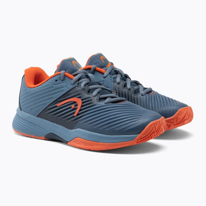 Buty do tenisa dziecięce HEAD Revolt Pro 4.0 Jr bluestone/orange 5