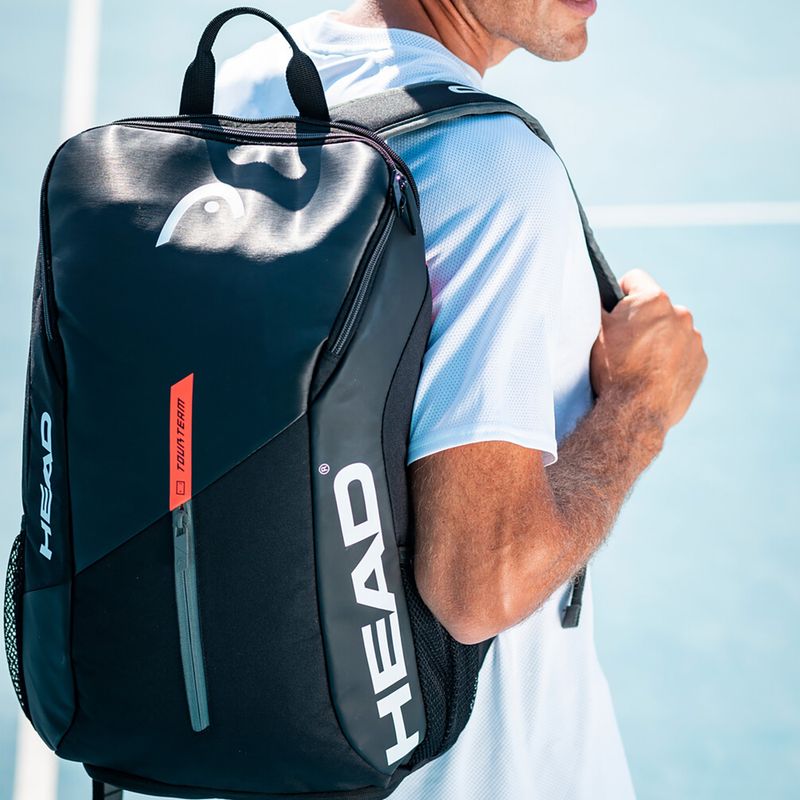 Plecak tenisowy HEAD Tour Team 29 l black/orange 7