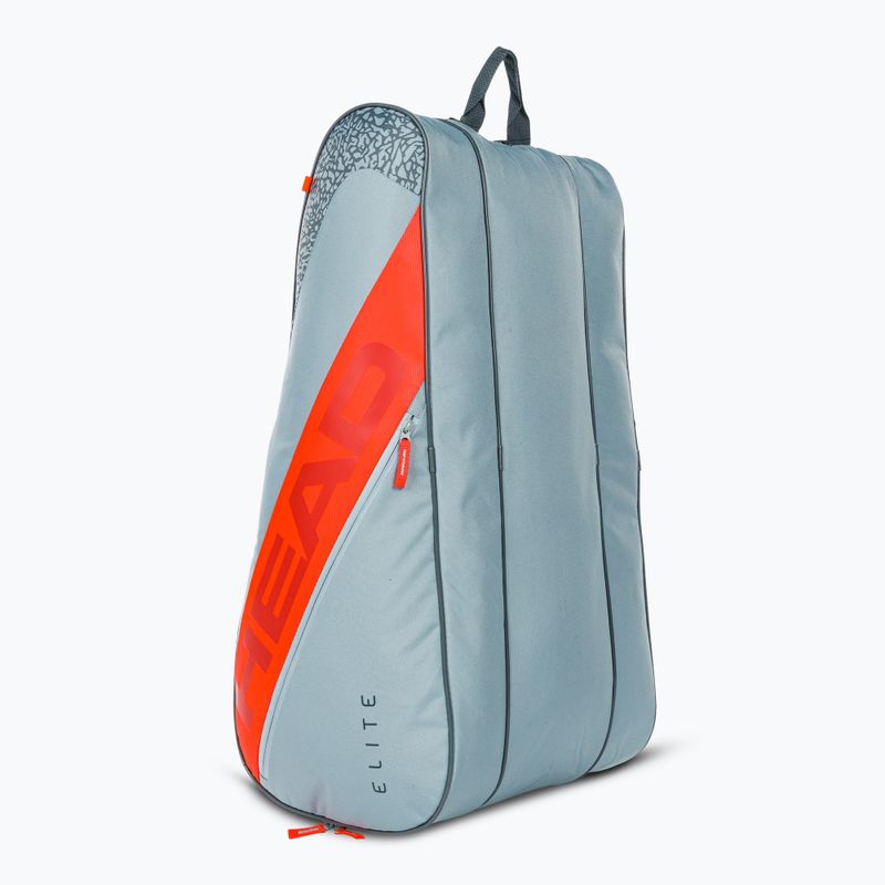 Torba tenisowa HEAD Elite 12R 76 l grey/orange 2