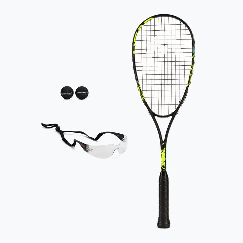 Zestaw do squasha HEAD Spark Elite Pack black/ yellow/blue