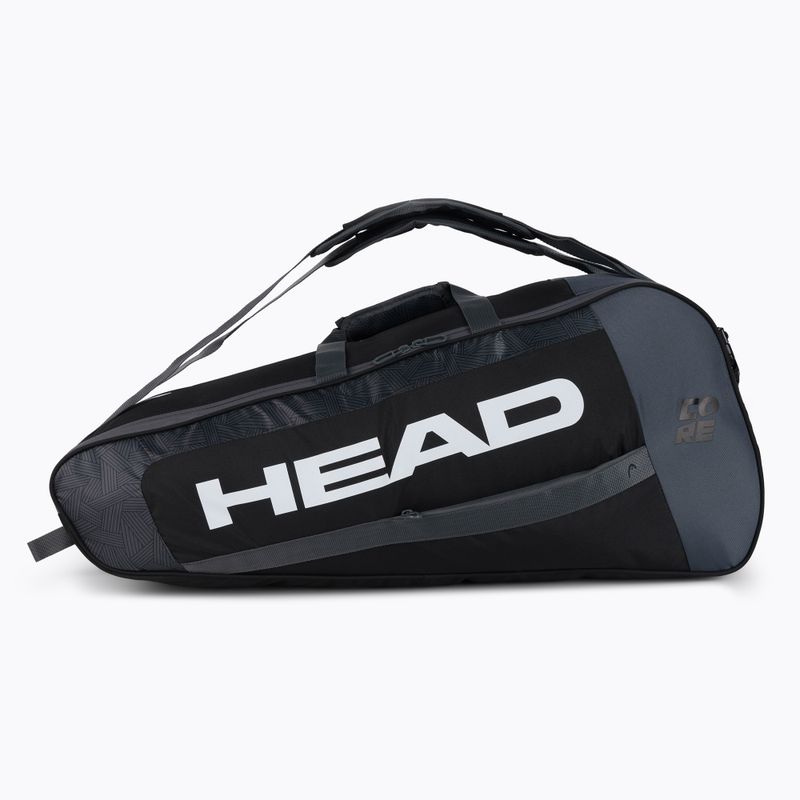 Torba tenisowa HEAD Core 6R Combi 50 l black white 2