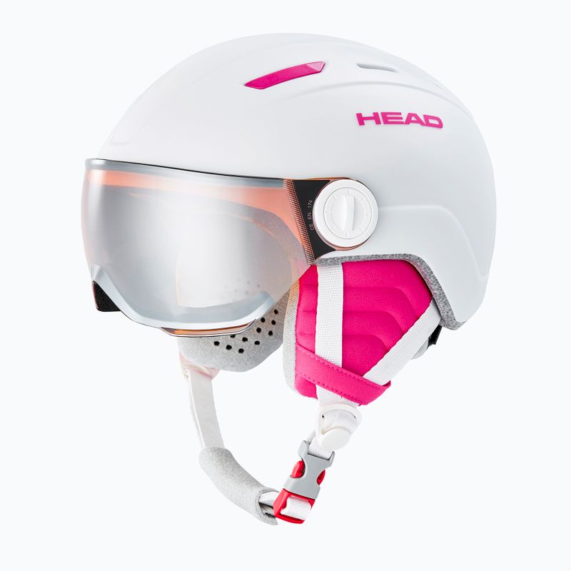 Kask narciarski dziecięcy HEAD Maja Visor Jr white 8