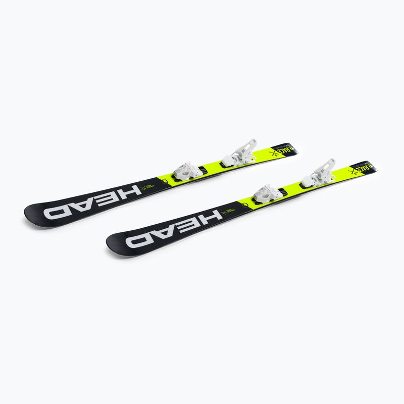 Narty zjazdowe dziecięce HEAD WC e.Race Team SW Jrs + wiązania Jrs 7.5 black/yellow 5