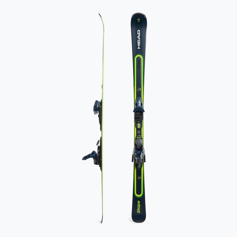 Narty zjazdowe HEAD Shape e-V8 SW AMT-PR + wiązania PR 11 black/yellow 2