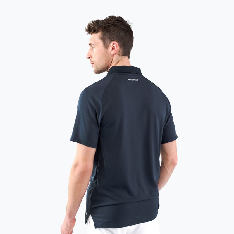 Koszulka polo tenisowa męska HEAD Performance Polo navy 2
