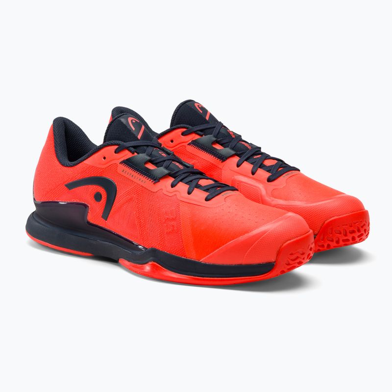 Buty do tenisa męskie HEAD Sprint Pro 3.5 fiery coral/blueberry 4