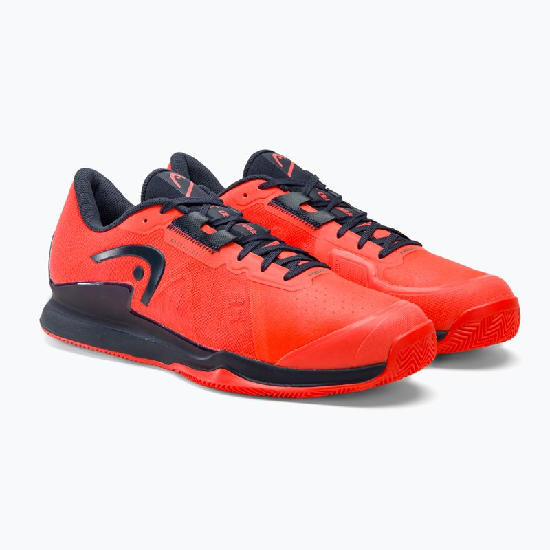 Buty do tenisa męskie HEAD Sprint Pro 3.5 Clay fiery coral/blueberry 4