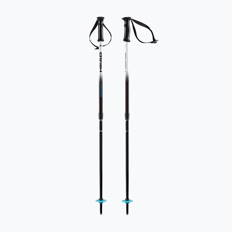 Kije narciarskie dziecięce HEAD Supershape Team Adjustable white/black/speed blue