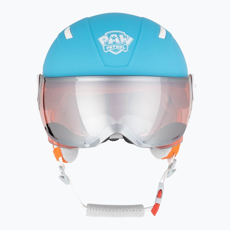 Kask narciarski dziecięcy HEAD Mojo Visor Paw Jr blue/silver red 2