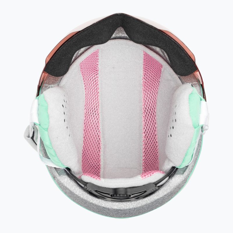 Kask narciarski dziecięcy HEAD Maja Visor Paw Jr pink/silver red 6