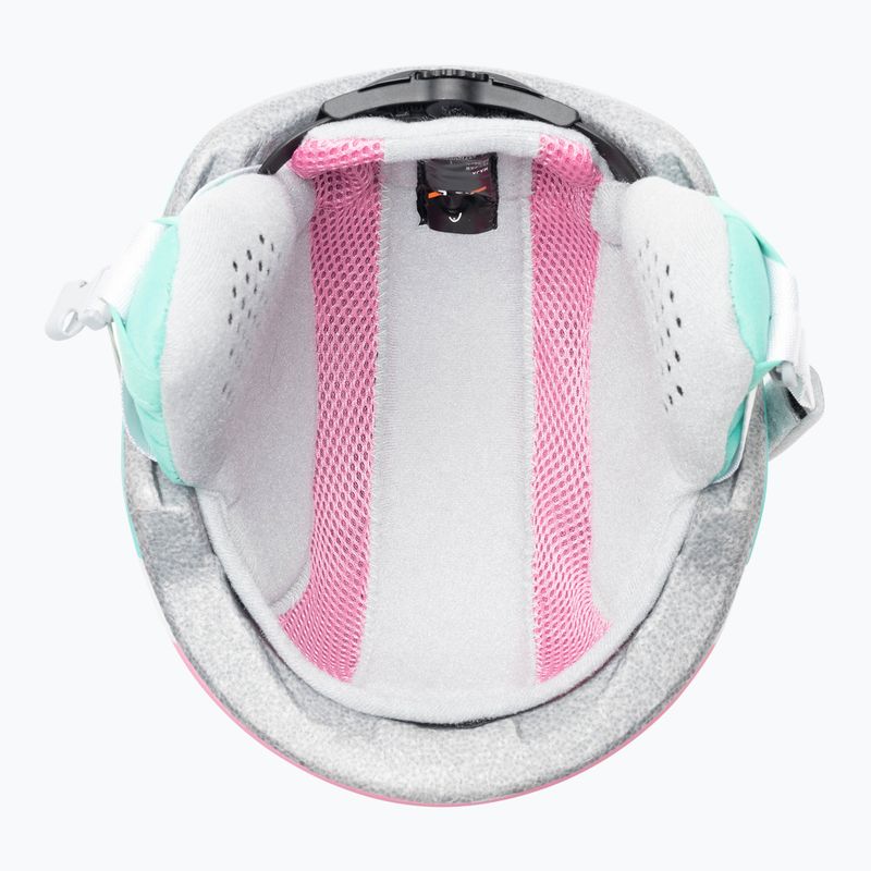 Kask narciarski dziecięcy HEAD Maja Set Paw + Gogle Jr pink/silver red 7