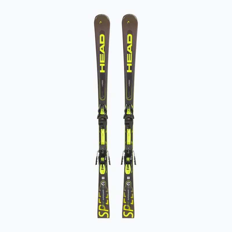 Narty zjazdowe HEAD Supershape e-Speed SW SF-PR + wiązania PRD 12 black/neon yellow