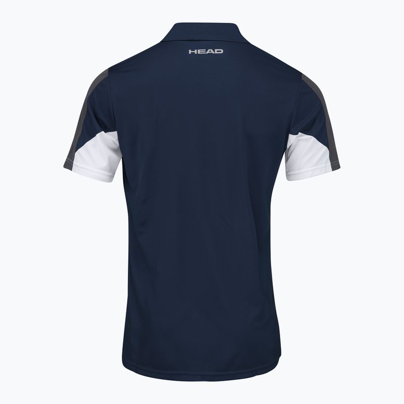 Koszulka polo tenisowa męska HEAD Club 22 Tech Polo dark blue 5