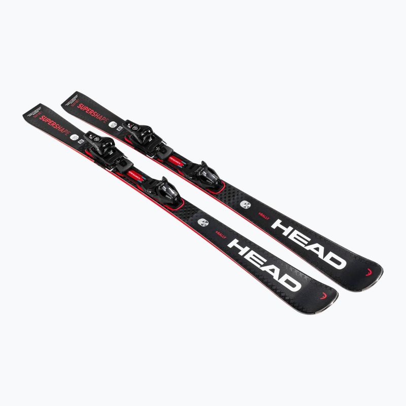 Narty zjazdowe HEAD Supershape e-Rally SW BB-PR + PRD 12 GW black/red 2