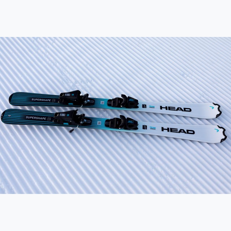 Narty zjazdowe dziecięce HEAD Supershape Team Easy JRS + wiązania Jrs 4.5 GW CA white/blue 7