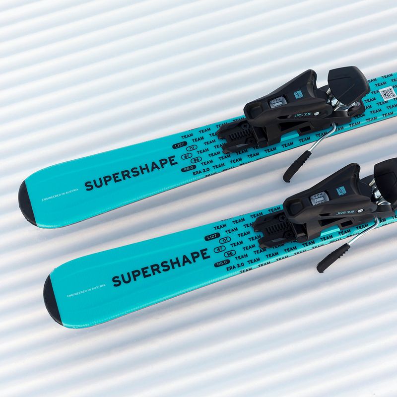 Narty zjazdowe dziecięce HEAD Supershape Team Easy JRS + wiązania Jrs 4.5 GW CA 2025 white/blue 9