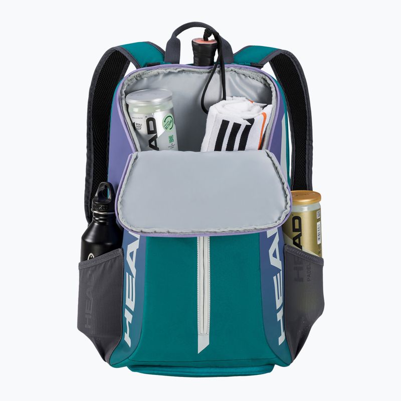 Plecak tenisowy HEAD Tour 25L aruba blue/ceramic 2