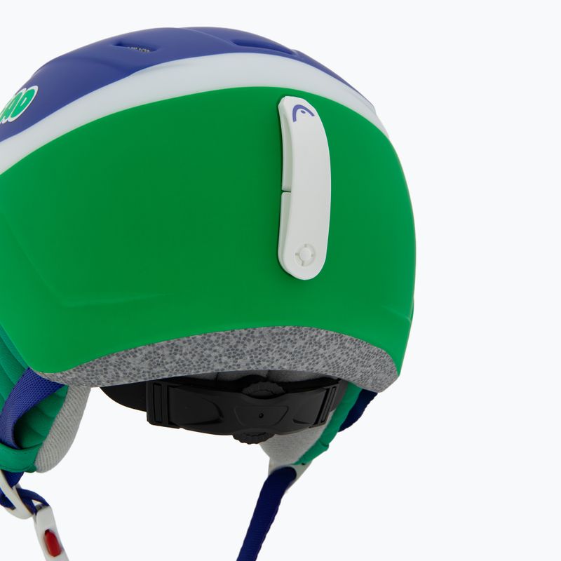 Kask narciarski dziecięcy Head Mojo Visor Jr blue/green/silver red 8