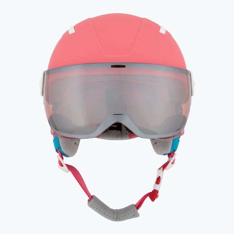 Kask narciarski dziecięcy HEAD Maja Visor pink/blue/silver red 2