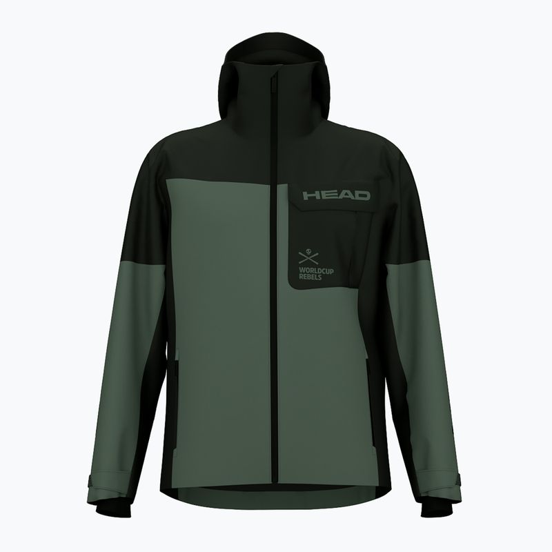 Kurtka narciarska męska HEAD Race Nova black/dark thyme