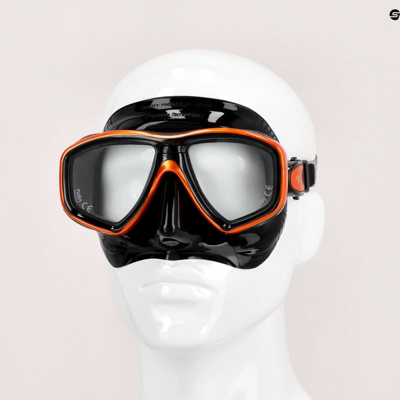 Maska do nurkowania TUSA Ceos black/orange 4