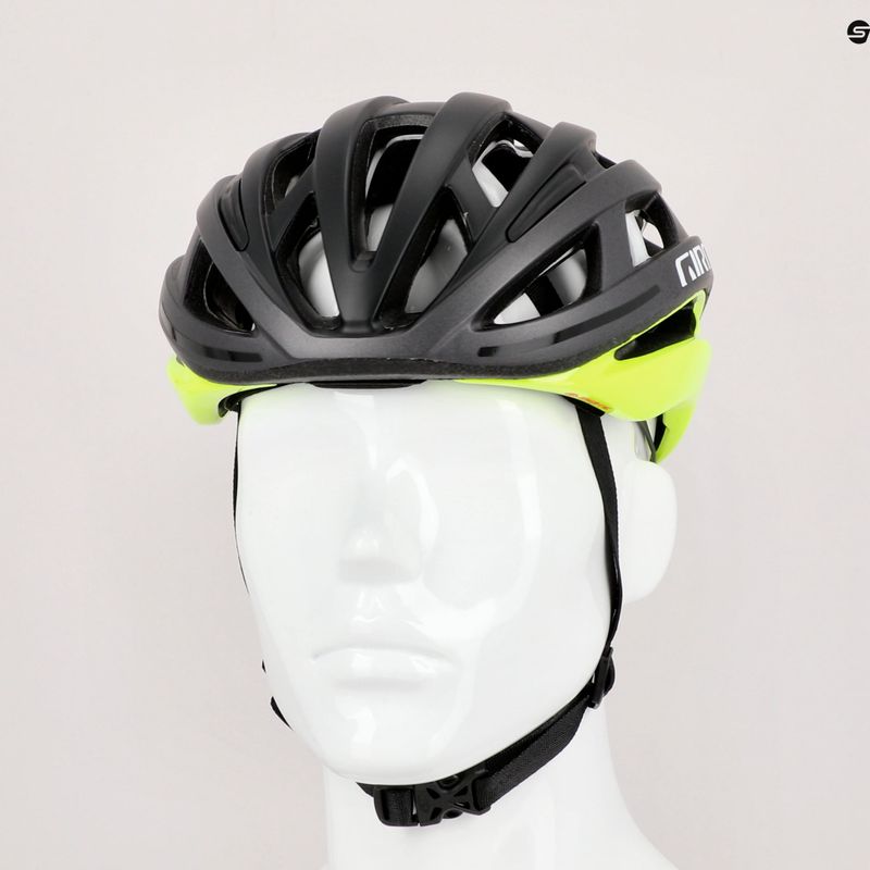 Kask rowerowy Giro Helios Spherical MIPS matte black fade/highlight yellow 10