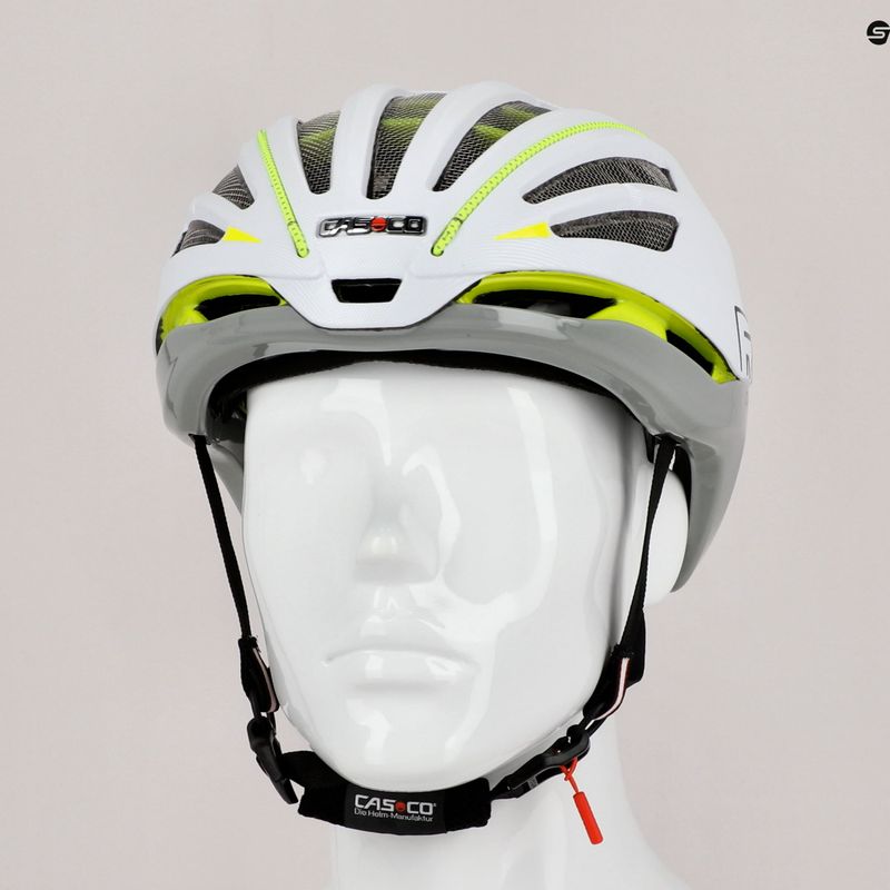 Kask rowerowy CASCO Speedairo 2 RS sand/white neon 10