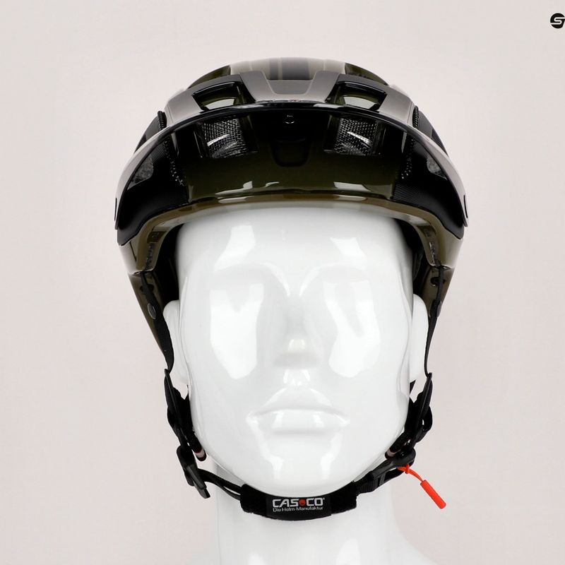 Kask rowerowy CASCO MTBE 2 black/olive matt 9